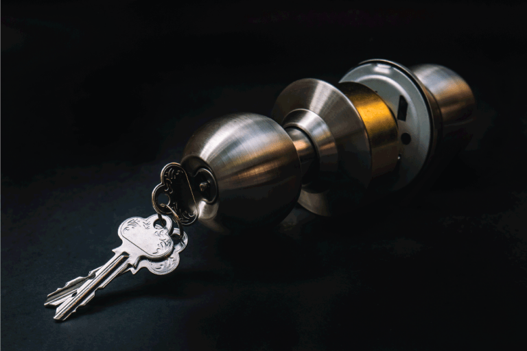 New entrance lock with key on black. Can You Replace A Mortise Lock With A Cylindrical Lock