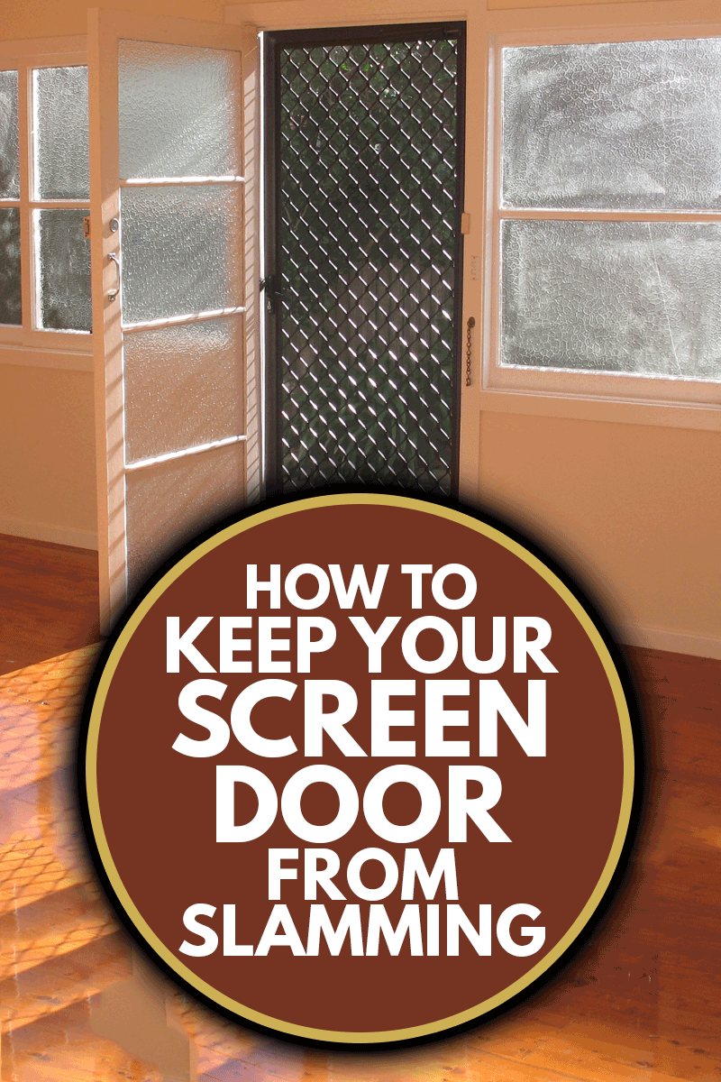 How To Keep Your Screen Door From Slamming, Sun shining through the doorway of an empty room with hardwood floorboards