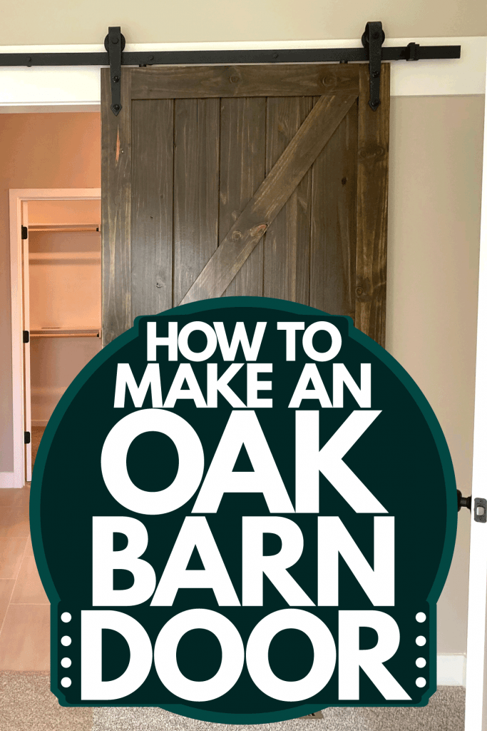 An oak barn door inside modern home, How To Make An Oak Barn Door