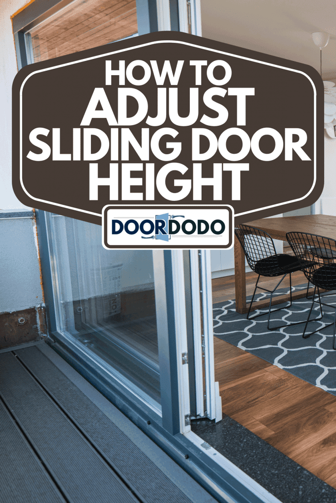 A sliding door on a modern open plan loft apartment, How To Adjust Sliding Door Height
