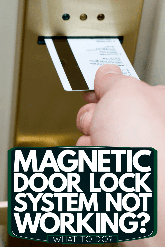 A woman inserting a card for the hotel room door, Magnetic Door Lock System Not Working - What To Do?