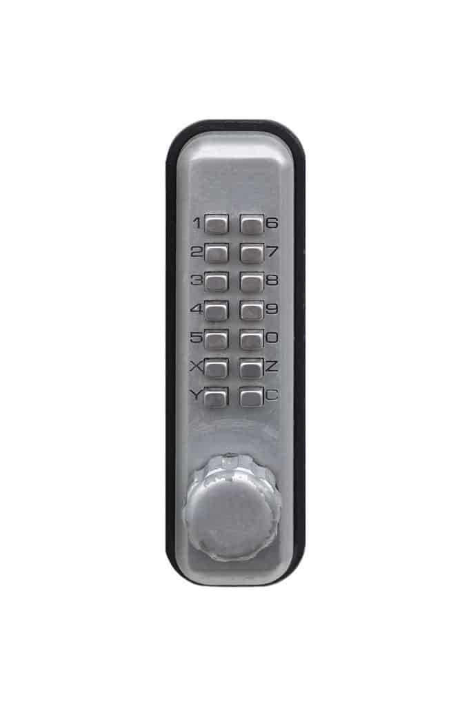 Door pin keypad with numbers