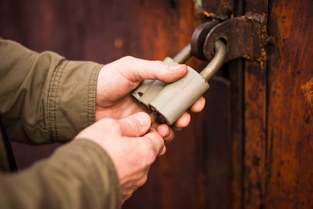 Unlocking an old padlock