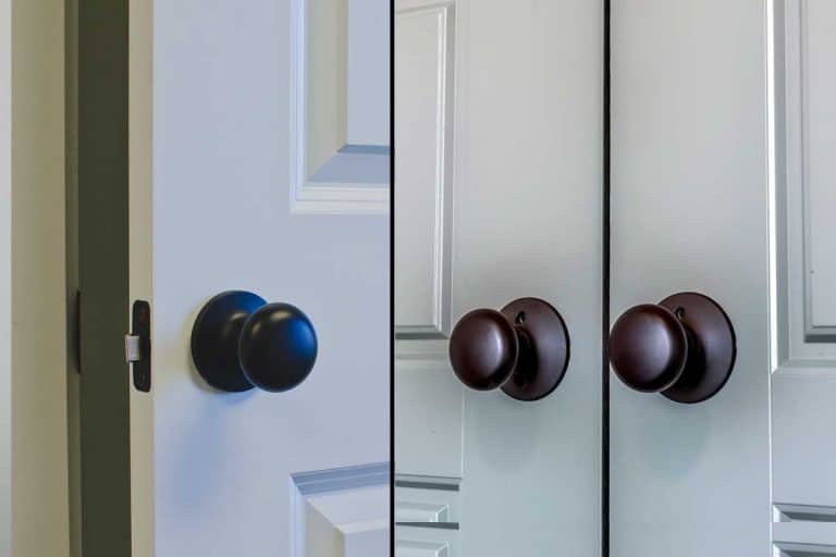 Collage of passage door knob and dummy door knob, Passage Door Knob Vs. Dummy Door Knob - Which To Choose?